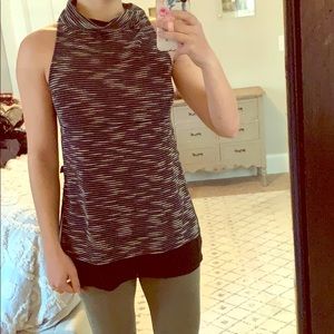 Anthropologie Tunic with slit and cowl neck!